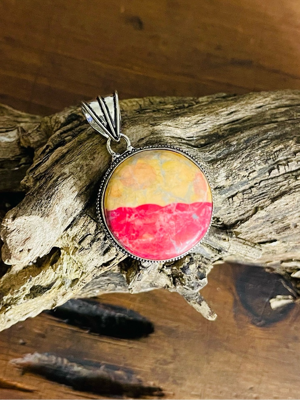 Oyster Turquoise 925 Sterling Silver Pendant